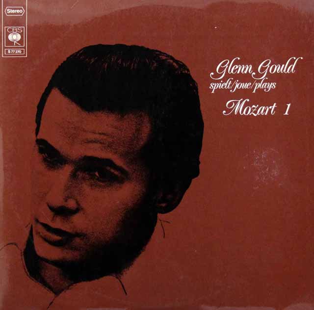 グールドのモーツァルト/ピアノソナタ第1番~第7番&第9番　独CBS　3605　LP レコード