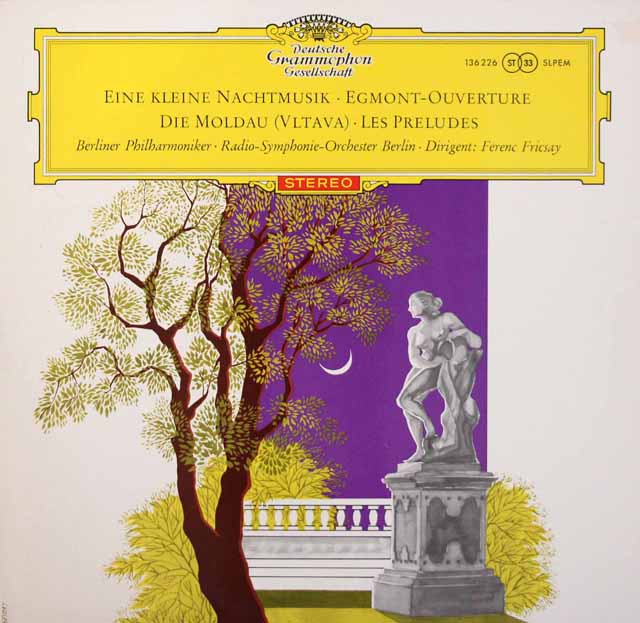 【赤ステレオ、独最初期盤】　フリッチャイのモーツァルト/ 「アイネ・クライネ・ナハトムジーク」ほか　独DGG　3605　LP レコード