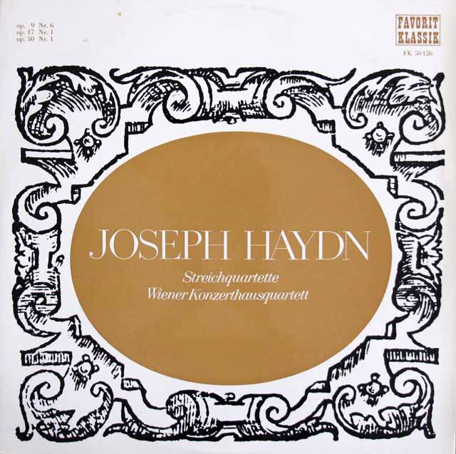 ウィーン・コンツェルトハウス弦楽四重奏団のハイドン/弦楽四重奏曲第24、25、44番　オーストリアPreiser Records　3606　LP レコード