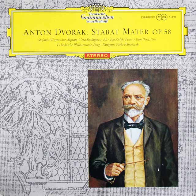 【赤ステレオ、独最初期盤】　スメターチェクのドヴォルザーク/「スターバト・マーテル」　独DGG　3606　LP レコード