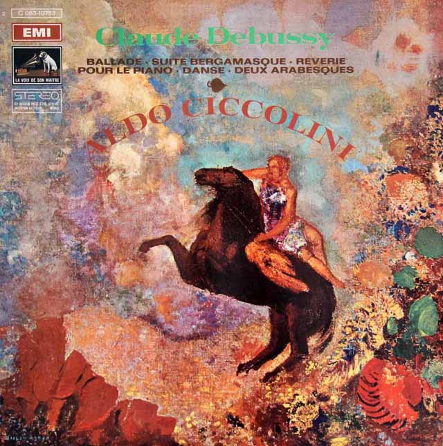 チッコリーニのドビュッシー/「ベルガマスク組曲」ほか　仏EMI　3606　LP レコード
