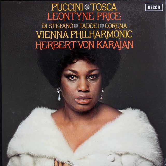 カラヤンのプッチーニ/「トスカ」全曲　英DECCA　3606　LP レコード