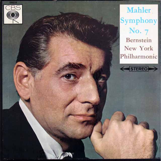 バーンスタインのマーラー/交響曲第7番「夜の歌」　英CBS　3606　LP レコード