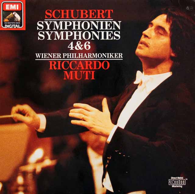 ムーティのシューベルト/交響曲第4番「悲劇的」、第6番　独EMI　3607　LP レコード