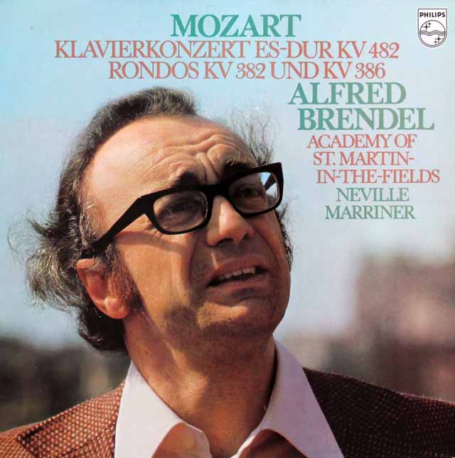 ブレンデル、マリナーのモーツァルト/ピアノ協奏曲第22番ほか　蘭PHILIPS　3607　LP レコード