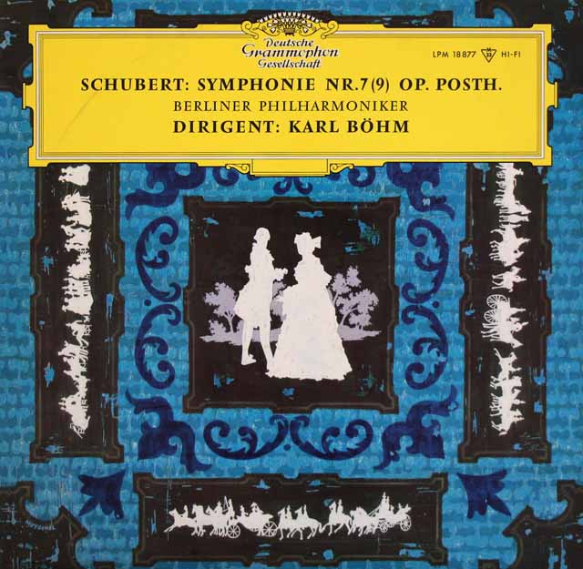 【モノラル】　ベームのシューベルト/交響曲第9番「ザ・グレイト」　独DGG　3607　LP レコード