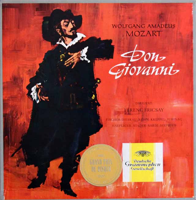 【独最初期盤】　フリッチャイのモーツァルト/「ドン・ジョヴァンニ」全曲　独DGG　3607　LP レコード