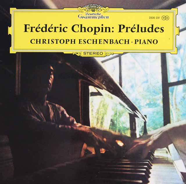 エッシェンバッハのショパン/24の前奏曲ほか　独DGG　3608　LP レコード