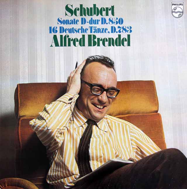 ブレンデルのシューベルト/ピアノソナタ第17番ほか　蘭PHILIPS　3608　LP レコード