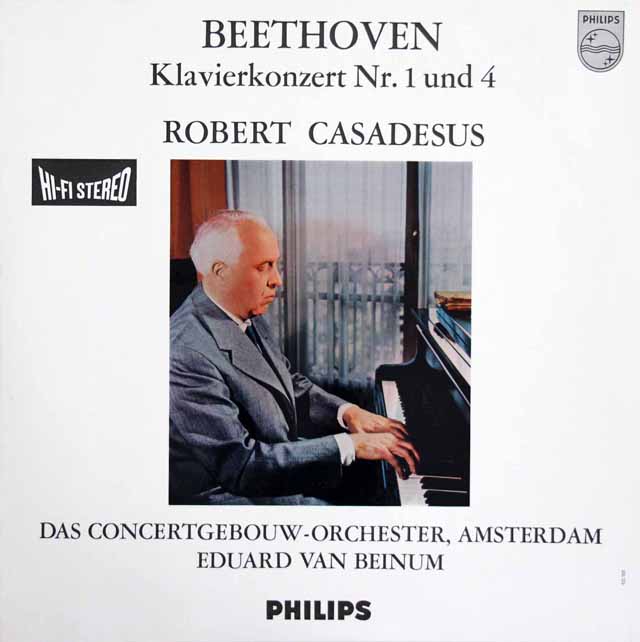 LP レコード オリジナル盤 カサドシュ、ベイヌムのベートーヴェン/ピアノ協奏曲第1、4番 蘭PHILIPS 3608