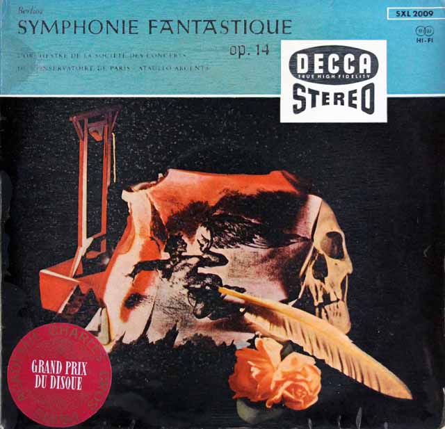 【独最初期盤】　アルヘンタのベルリオーズ/幻想交響曲　独DECCA　3608　LPレコード