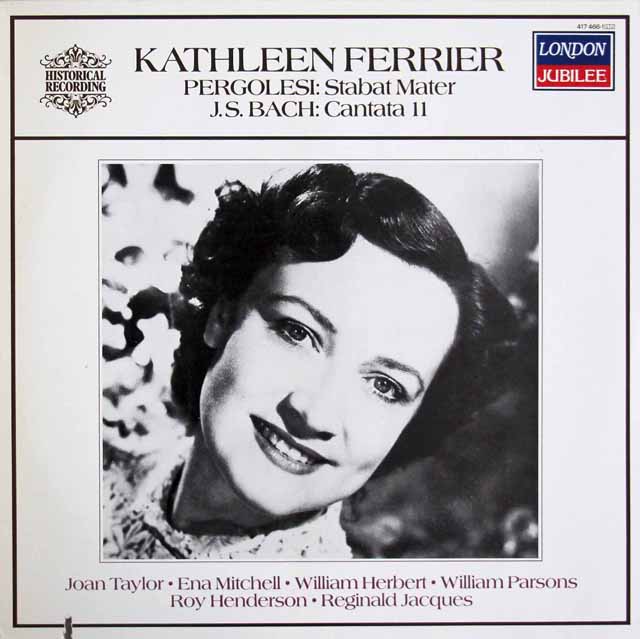 フェリアらのペルゴレージ/スターバト・マーテル ほか　蘭LONDON　3608　LP レコード