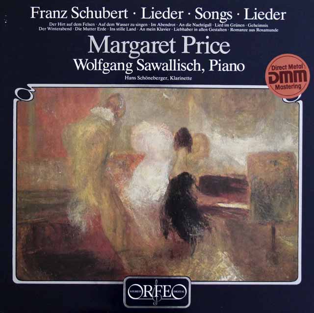マーガレット・プライス、サヴァリッシュのシューベルト/歌曲集　独ORFEO　3608　LP レコード