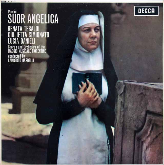 【モノラル】　テバルディ、ガルデルリのプッチーニ/「修道女アンジェリカ」　英DECCA　3609　LP レコード