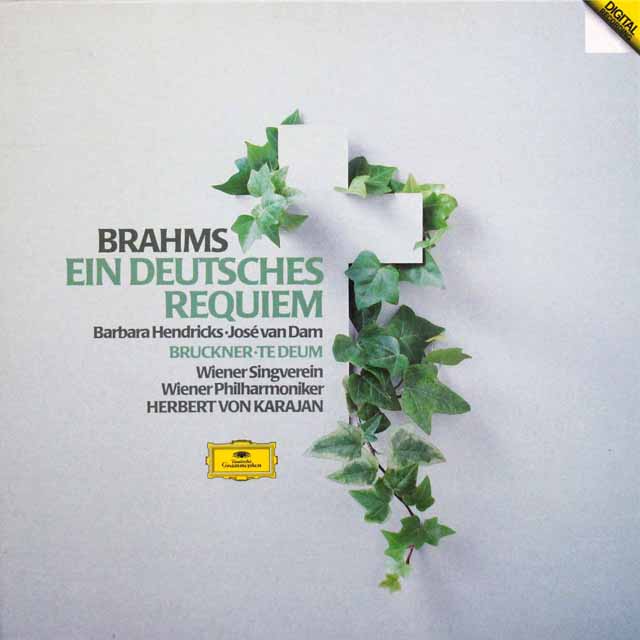 カラヤンのブラームス/「ドイツ・レクイエム」ほか　独DGG　3608　LP レコード