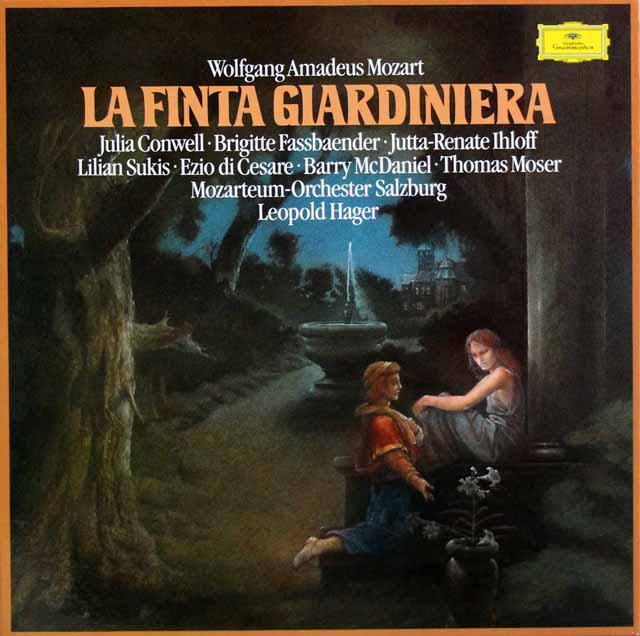 ハーガーのモーツァルト/歌劇「偽の女庭師」全曲　独DGG　3609　LP レコード