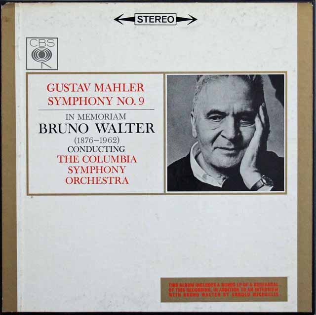 ワルターのマーラー/交響曲第9番　英CBS　3609　LP レコード