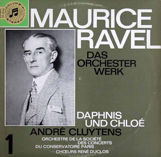【独最初期盤】　クリュイタンスのラヴェル/管弦楽曲集1　「ダフニスとクロエ」　独Columbia　3610　LP レコード