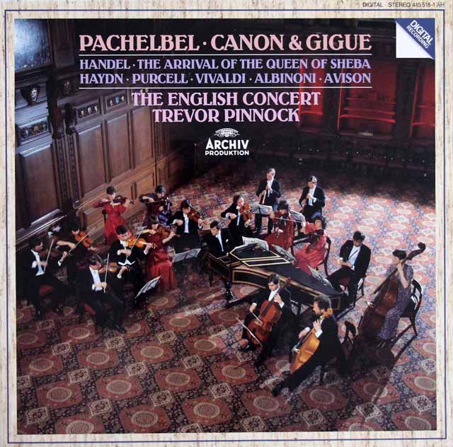 ピノックのパッヘルベル/カノンとジーグほか　独ARCHIV　3610　LP レコード