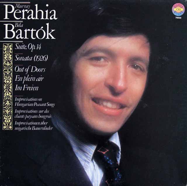 ペライアのバルトーク/ピアノソナタ ほか　独CBS　3610　LP レコード