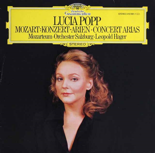 ポップのモーツァルト/コンサート・アリア集　独DGG　3611　LP レコード