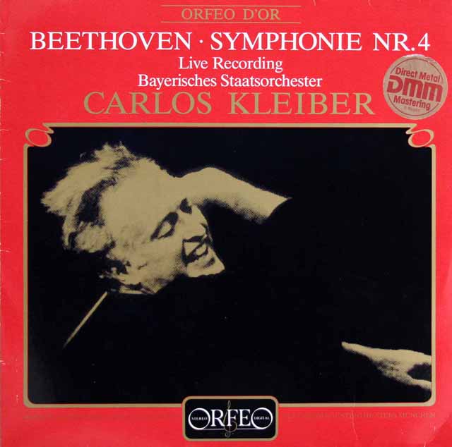 【独仕様盤】　クライバーのベートーヴェン/交響曲第4番　独ORFEO　3611　LP レコード
