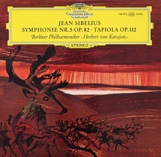 カラヤンのシベリウス/交響曲第5番、「タピオラ」　独DGG　3612　LP レコード