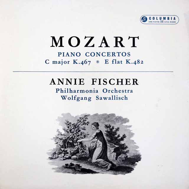 【オリジナル盤】　アニー・フィッシャー&サヴァリッシュのモーツァルト/ピアノ協奏曲第21&22番　英Columbia　3612　LP レコード