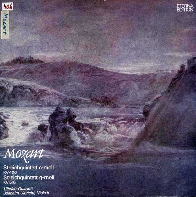 ウルブリヒ四重奏団のモーツァルト/弦楽五重奏曲第2、4番　独ETERNA　3612　LP レコード