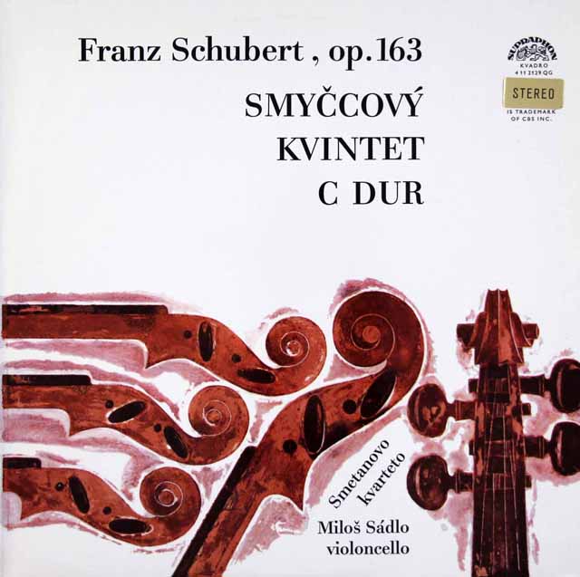 スメタナ四重奏団＆サードロのシューベルト/弦楽五重奏曲　チェコスロヴァキアSUPRAPHON　3612　LP レコード