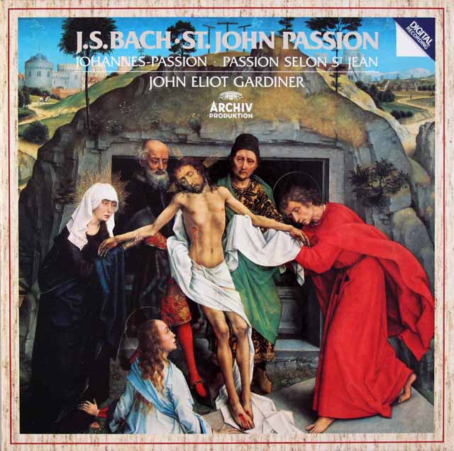 ガーディナーのバッハ/「ヨハネ受難曲」全曲　独ARCHIV　3612　LP レコード