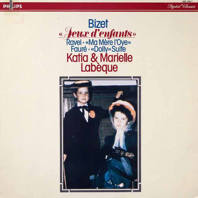 ラベック姉妹のビゼー/「子供の遊び」ほか　蘭PHILIPS　3613　LP レコード