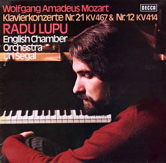 ルプーのモーツァルト/ピアノ協奏曲第21、12番　独DECCA　3613　LP レコード