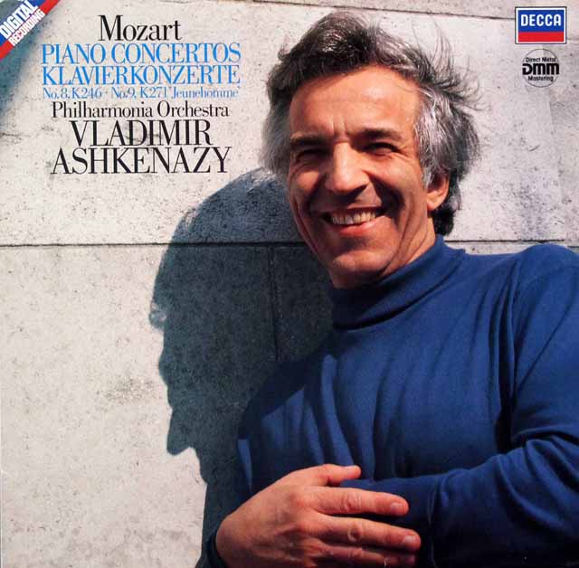 アシュケナージのモーツァルト/ピアノ協奏曲第8&9番　独DECCA　3614　LP レコード