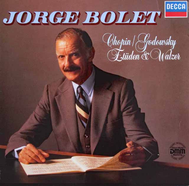 ボレットのショパン（ゴドフスキー編）/練習曲集＆ワルツ集　独DECCA　3614　LP レコード