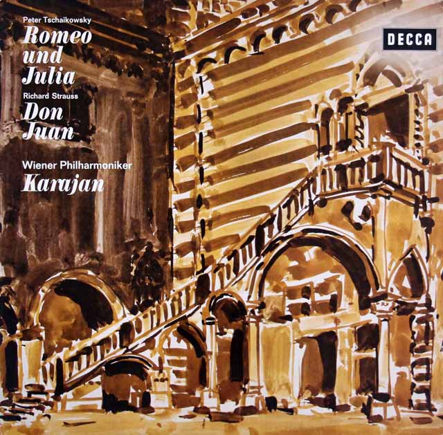 カラヤンのチャイコフスキー/「ロメオとジュリエット」ほか　独DECCA　3614　LP レコード