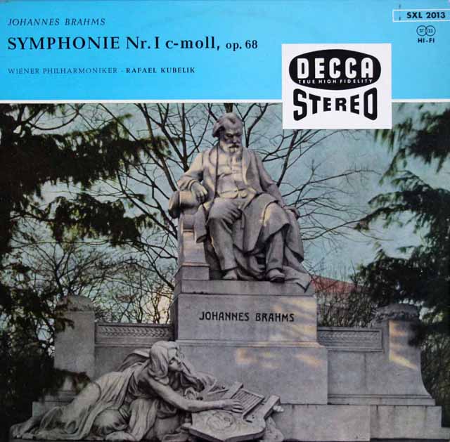 【独最初期盤】　クーベリックのブラームス/交響曲第1番　独DECCA　3614　LP レコード