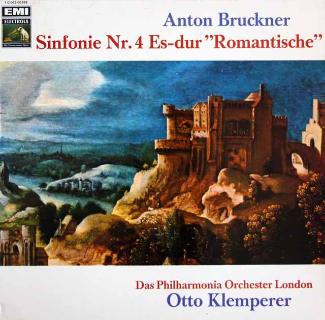 クレンペラーのブルックナー/交響曲第4番「ロマンティック」　独EMI　3614　LP レコード