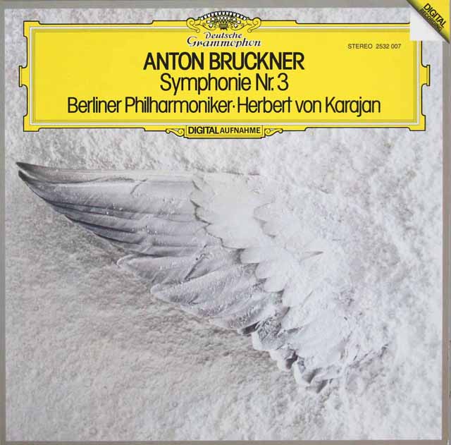 カラヤンのブルックナー/交響曲第3番　独DGG　3614　LP レコード