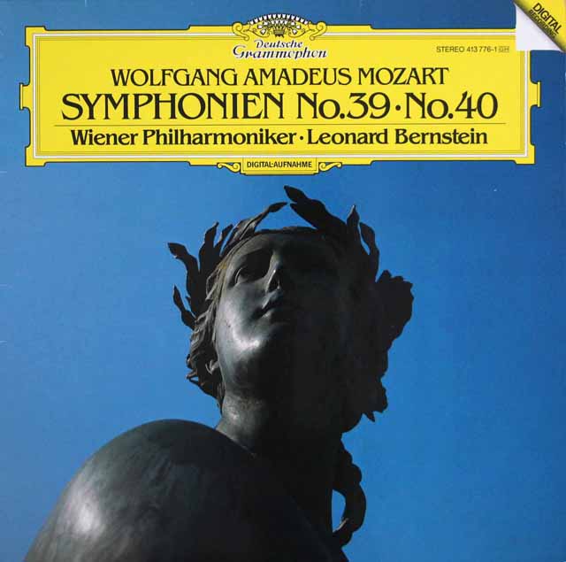 バーンスタインのモーツァルト/交響曲第40、39番　独DGG　3614　LP レコード