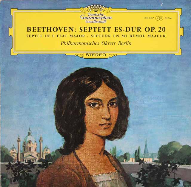 【独最初期盤】　ベルリンフィル・オクテットのベートーヴェン/七重奏曲ほか　独DGG　3614　LP レコード