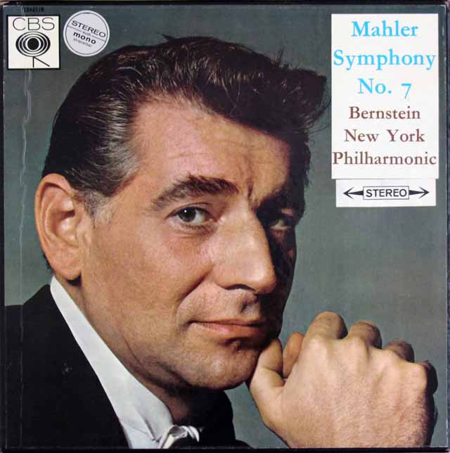 バーンスタインのマーラー/交響曲第7番「夜の歌」　英CBS　3614　LP レコード