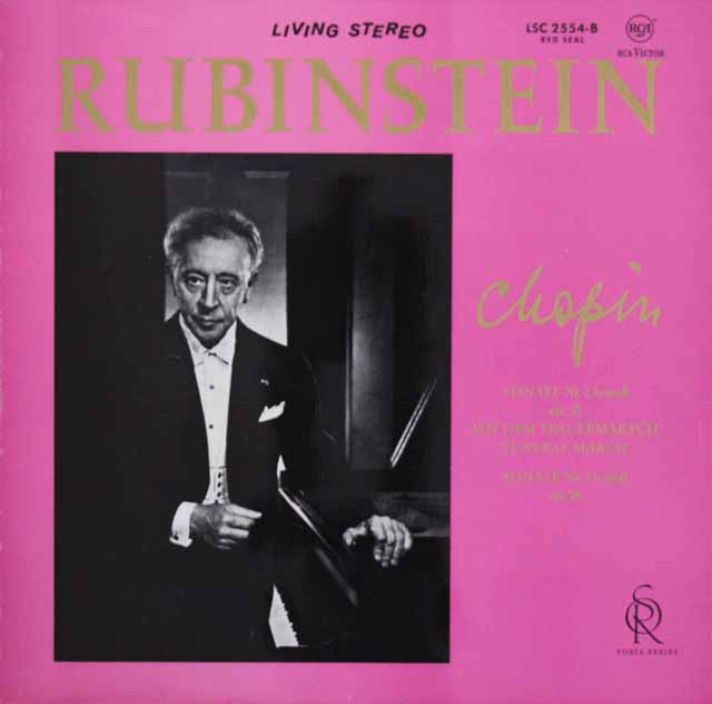 ルービンシュタインのショパン/ピアノソナタ第2、3番　独RCA　3614　LP レコード