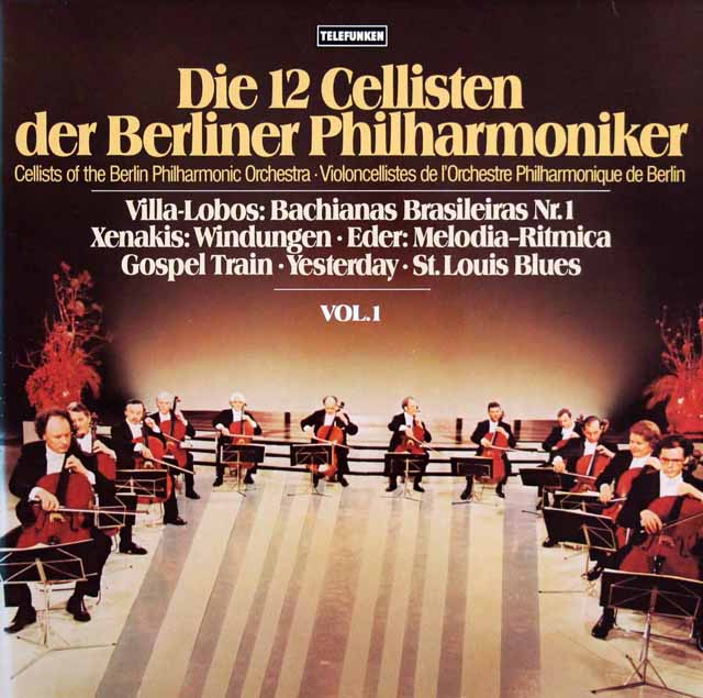 ベルリン・フィルの12人のチェロ奏者たち vol.1　独TELEFUNKEN　3614　LP レコード