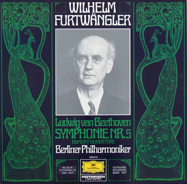 LP レコード フルトヴェングラーのベートーヴェン/交響曲第5番ほか 独DGG 3615
