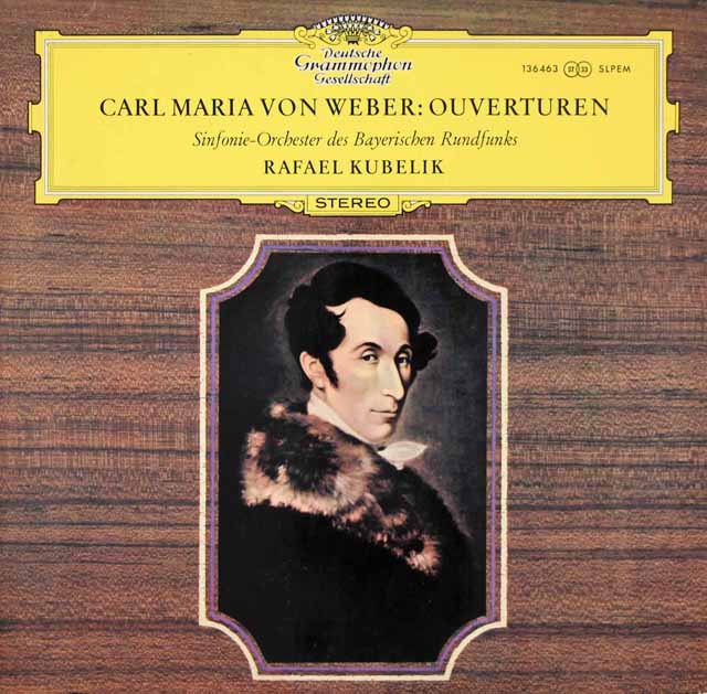 クーベリックのウェーバー/序曲集　独DGG　3615　LP レコード