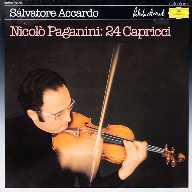 アッカルドのパガニーニ/24の奇想曲　独DGG　3615　LP レコード