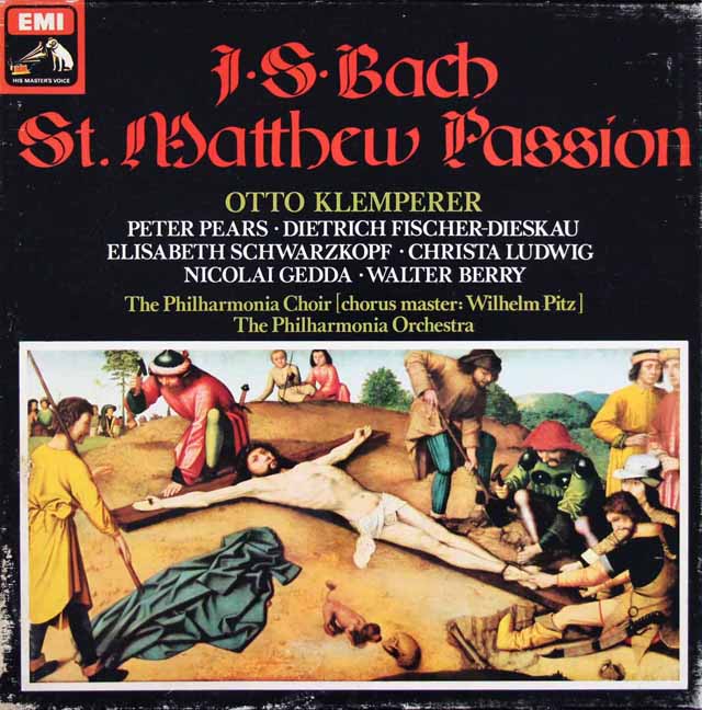 クレンペラーのバッハ/「マタイ受難曲」　★長岡鉄男の外盤A級セレクション第2巻131 掲載盤　英EMI　3615　LP レコード