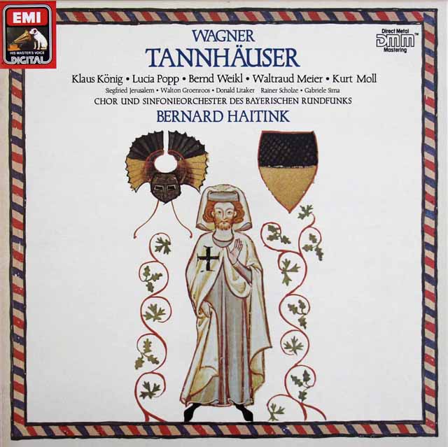 ハイティンクのワーグナー/「タンホイザー」全曲　独EMI　3615　LP レコード