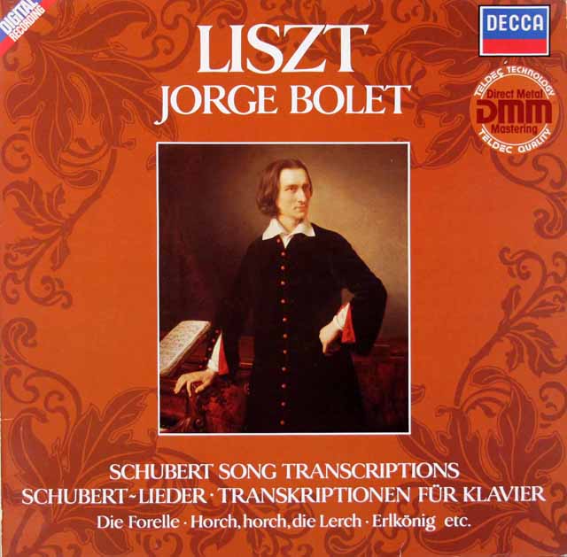 ボレットのリスト/シューベルト歌曲トランスクリプション集　独DECCA　3616　LP レコード